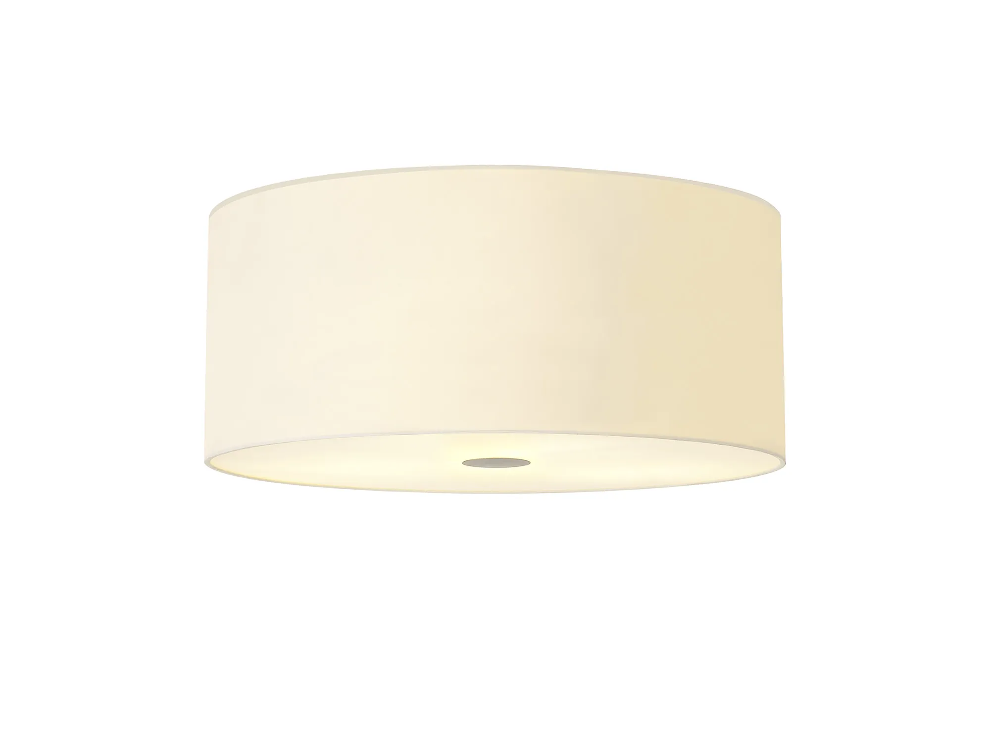 Baymont 50cm Flush 5 Light Ivory Pearl, Frosted Polished Chrome Detail Diffuser DK1073  Deco Baymont WH IV
